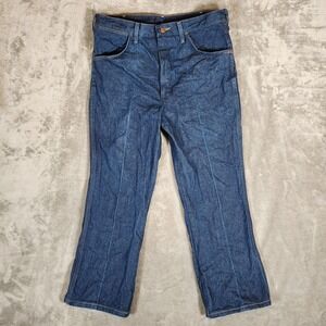 Wrangler Jeans 35X26 (Tag 36X34) Cowboy Cut Dark Wash western‎ rodeo 935NAV